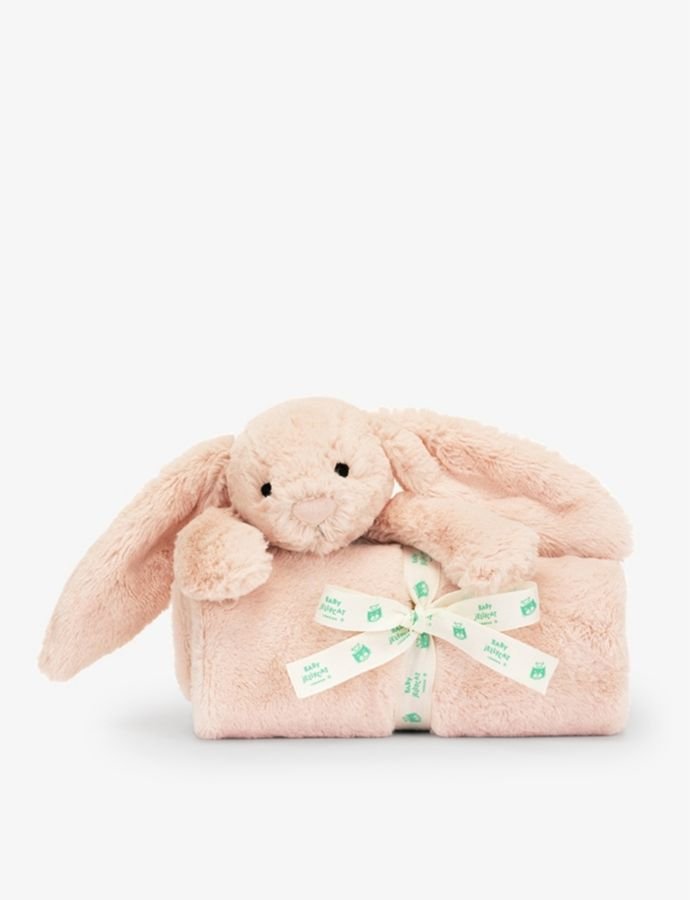 Bashful Bunny faux-fur blanket 70cm