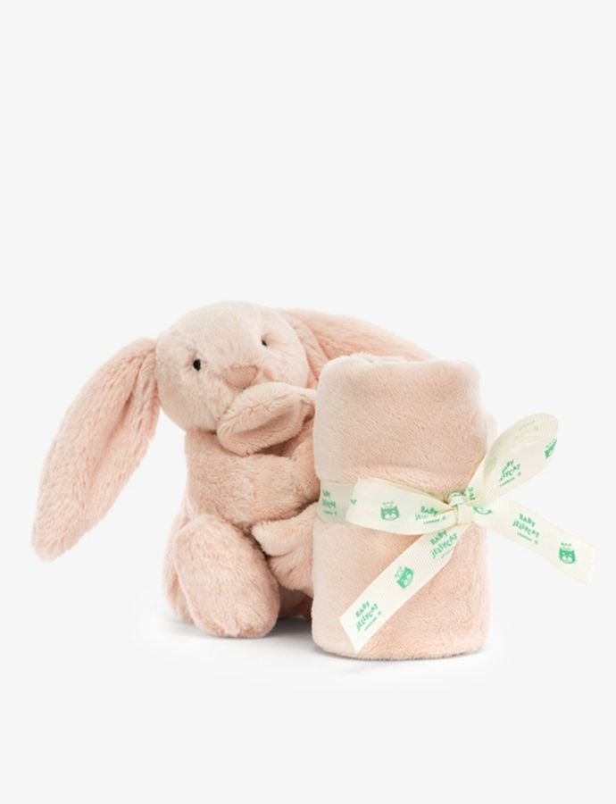 Bashful Bunny faux-fur soother 34cm