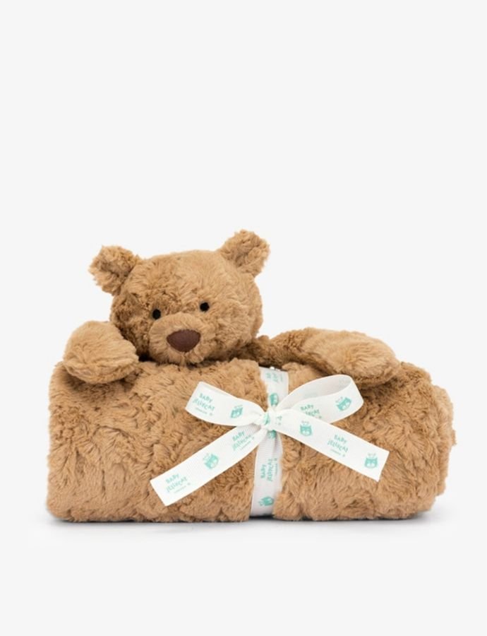 Bartholomew Bear faux-fur blanket 70cm