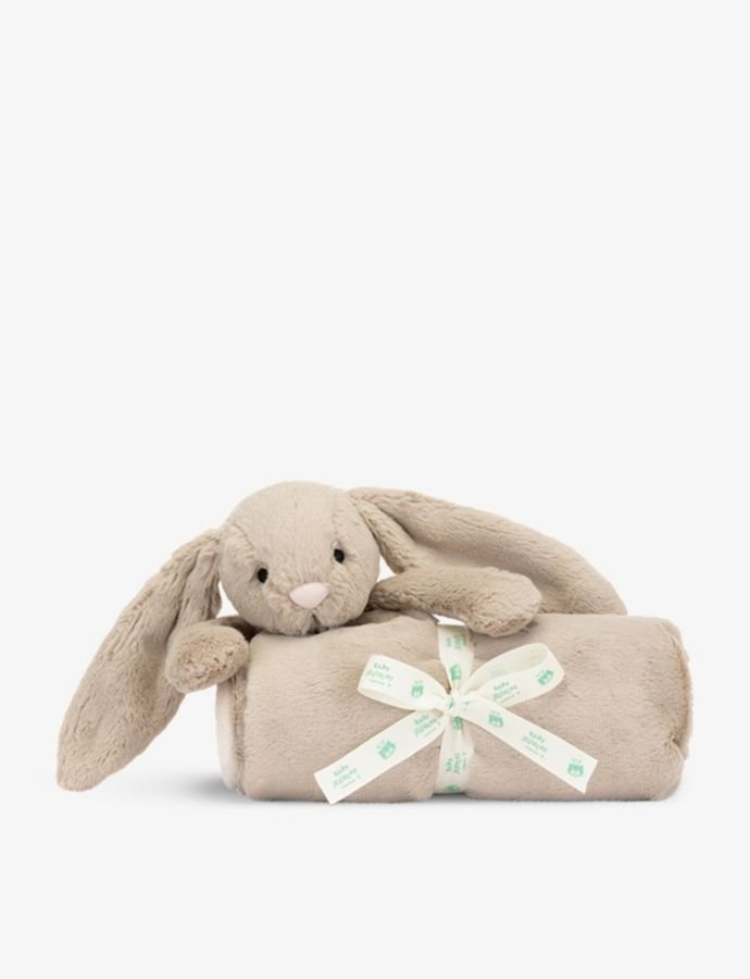 Bashful Bunny faux-fur blanket 70cm