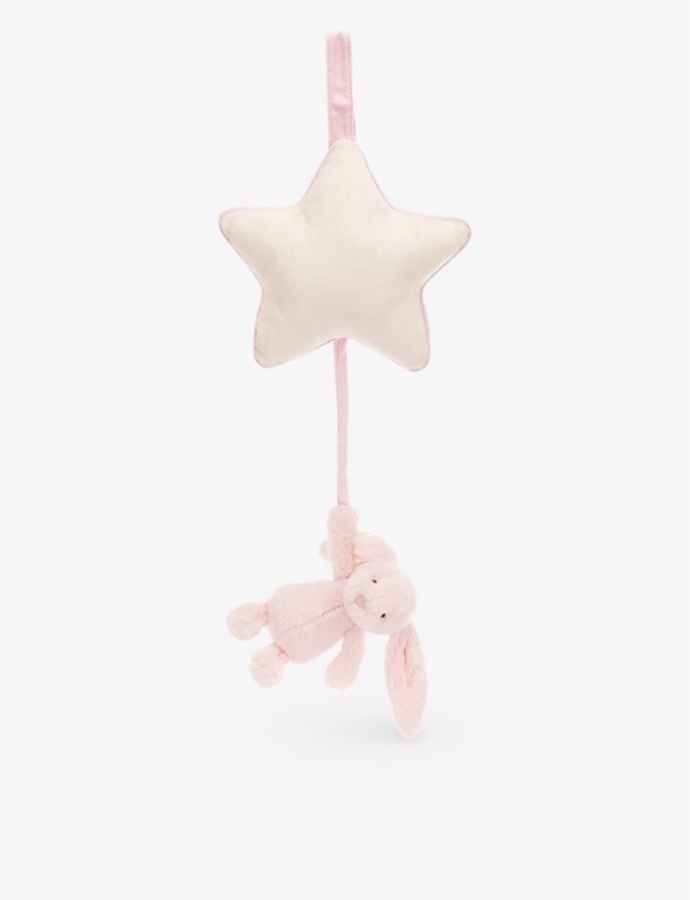 Bashful Bunny woven musical toy 30cm