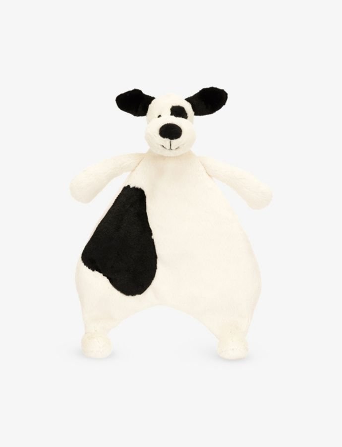 Bashful Puppy faux-fur comforter soft toy 27cm