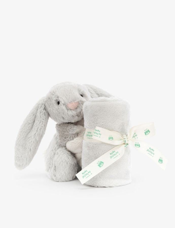 Bashful Bunny faux-fur soother 34cm