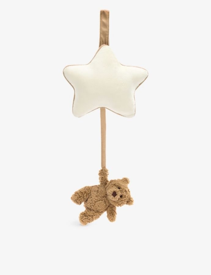 Bartholomew Bear woven musical toy 30cm