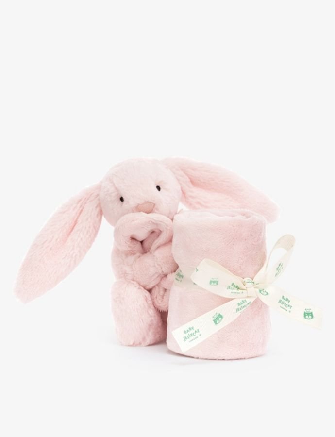 Bashful Bunny faux-fur soother 34cm