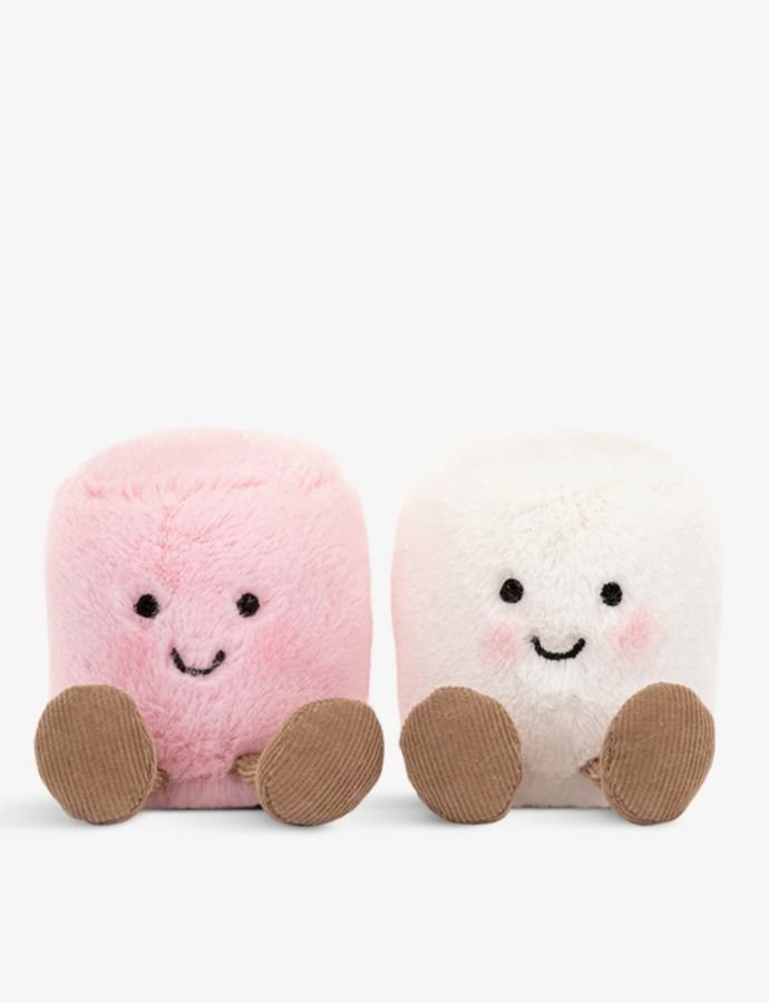 Amuseable Pink and White Marshmallows soft toy 9cm