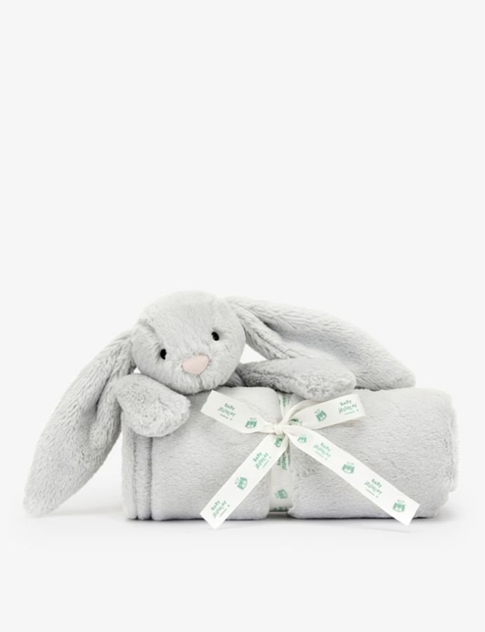 Bashful Bunny faux-fur blanket 70cm