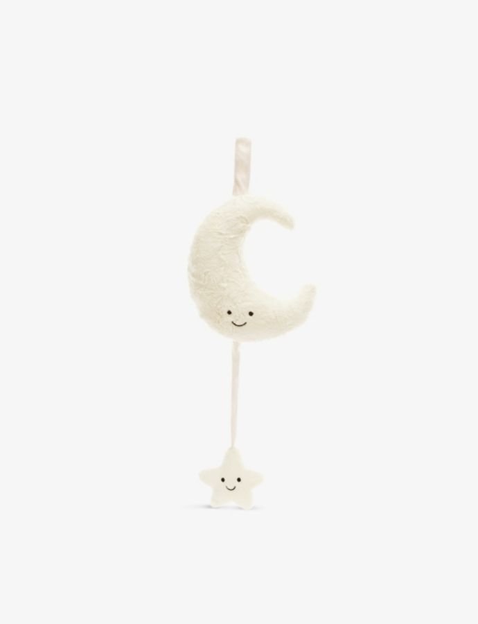 Amuseable Moon woven musical toy 28cm