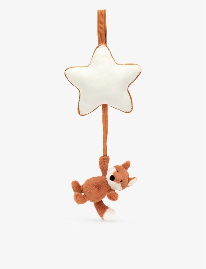 Bashful Fox woven musical toy 30cm