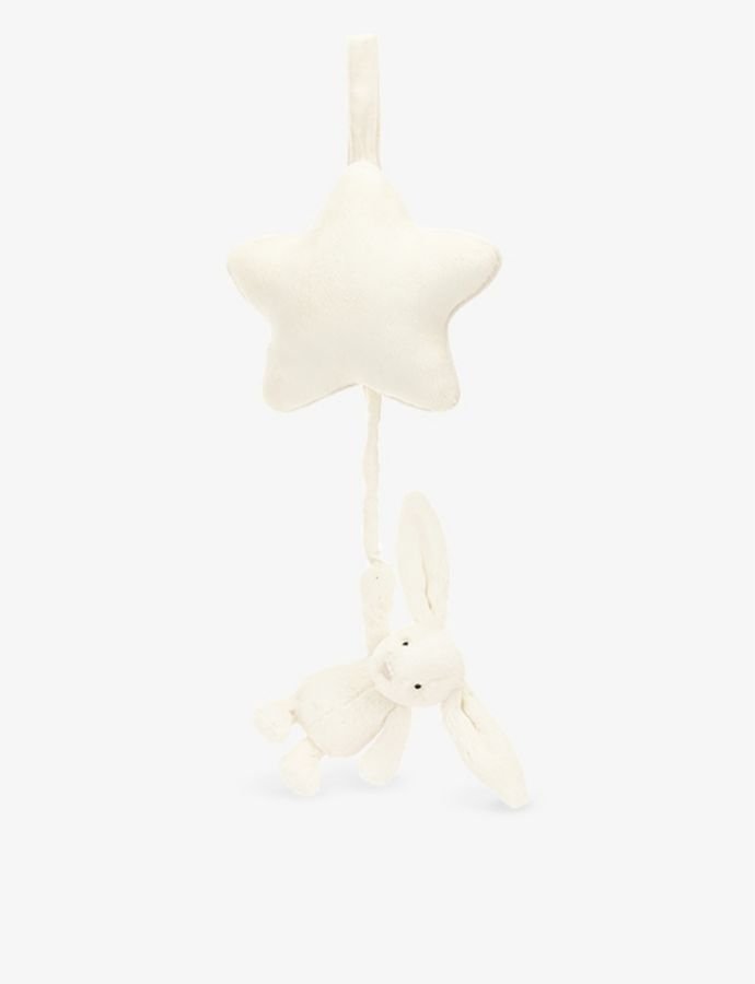 Bashful Bunny woven musical toy 30cm